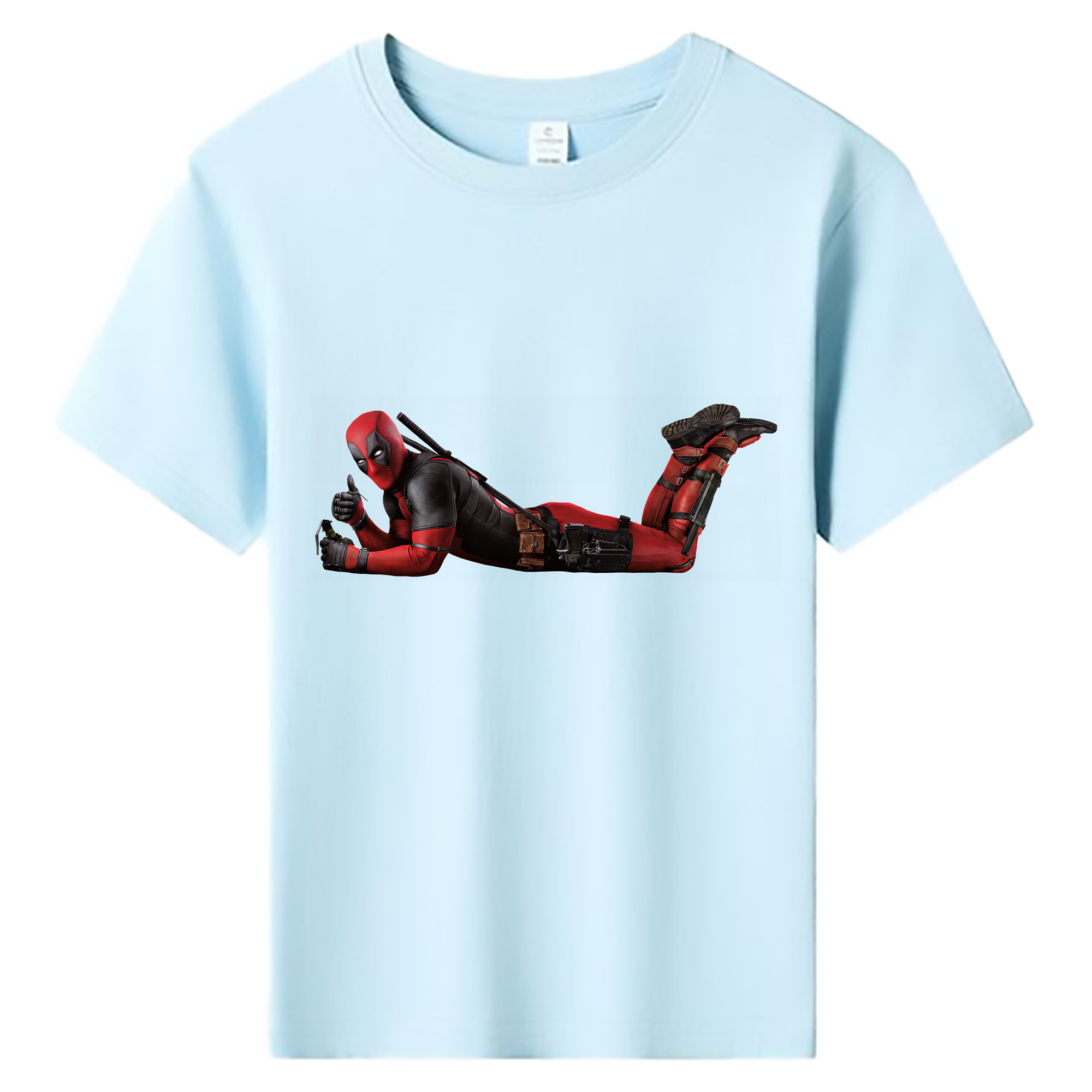 （画像用） Deadpool デッドプール 綿100％キッズTシャツ（フロントプリント）